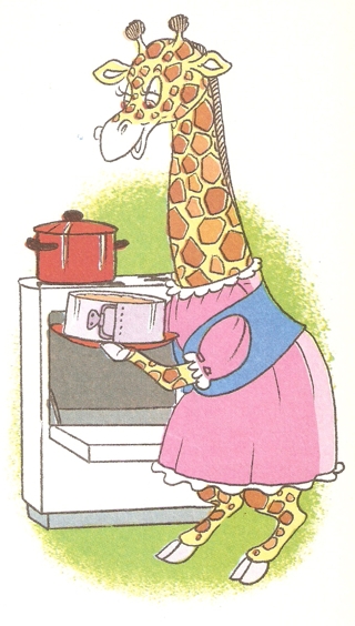 A girafa cozinheira